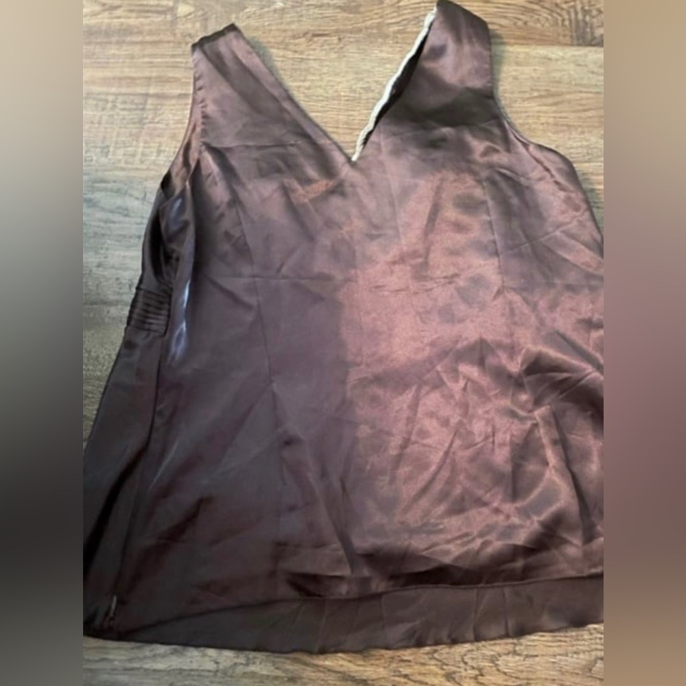Tank top duo maternity top L brown & cream - Picture 3 of 6